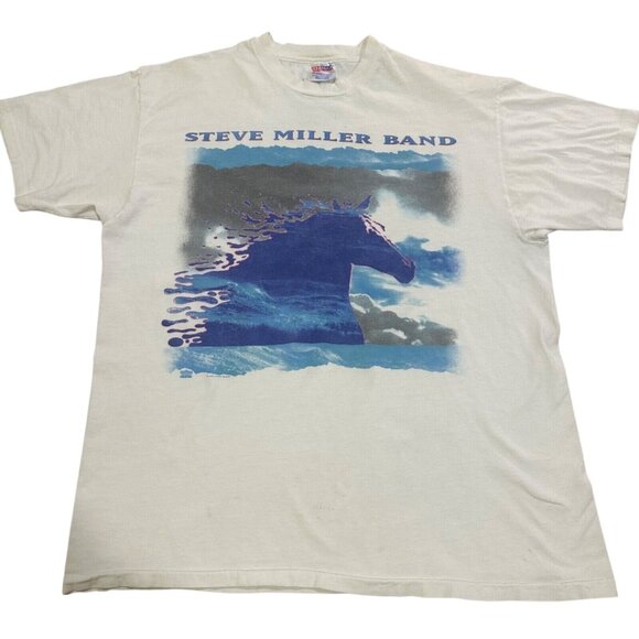 Hanes Other - Vintage Steve Miller Band 1993 Wide River Tour Concert Band T-Shirt XLarge Hanes